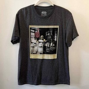 Darth Vader Stormtroopers Chewbacca Foam Finger Rebel Mens Star Wars T-shirt Med